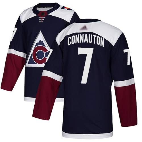 Adidas Colorado Avalanche 7 Kevin Connauton Navy Alternate Authentic Stitched Youth NHL Jersey